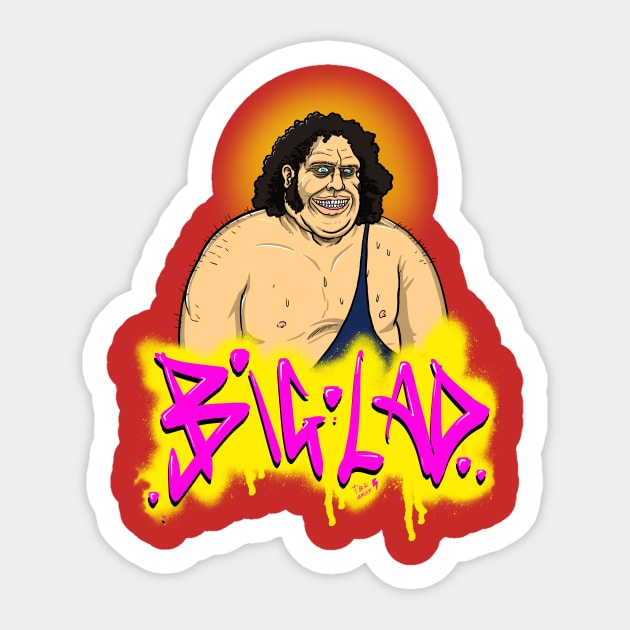 BIG LAD Sticker by Brownlazer